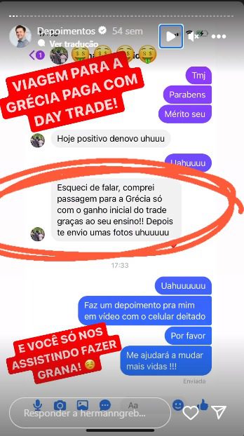 FTZA - Formação Trader do Zero ao Avançado depoimento e resultados prints de alunos