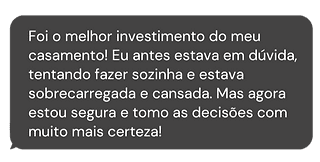 Assessoria de Casamento Passos para o Altar depoimento e resultados prints de alunos