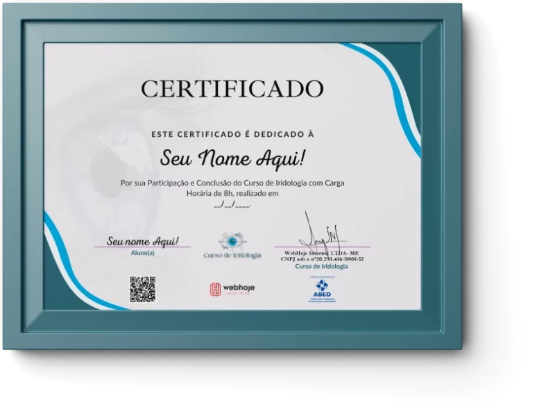 Curso de Iridologia certificado mec valido