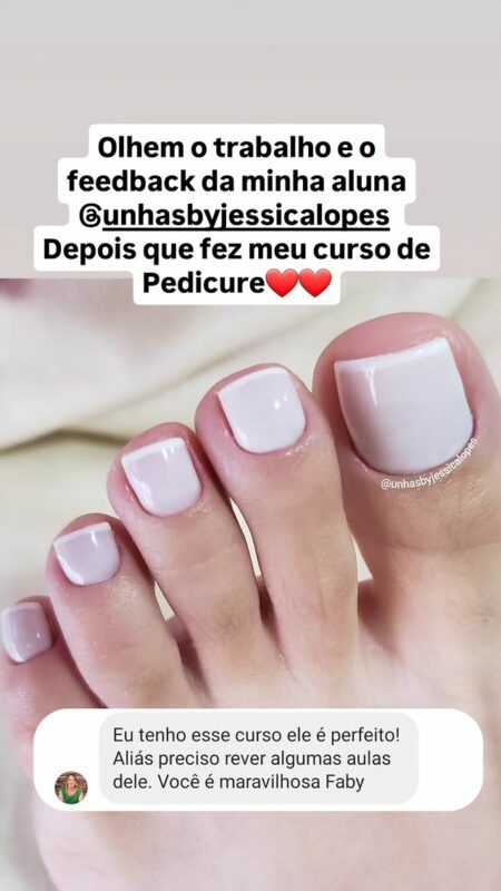 Curso Pedicure Sem Segredos depoimento e resultados prints de alunos