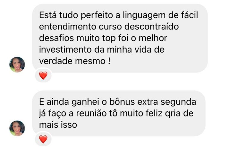 Comunidade Queijeira de Valor depoimento e resultados prints de alunos