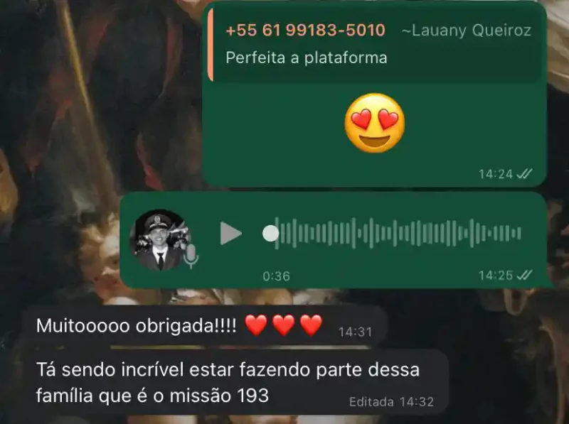 Curso Missão 193 depoimento e resultados prints de alunos
