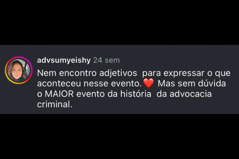 Júri Experience depoimento e resultados prints de alunos
